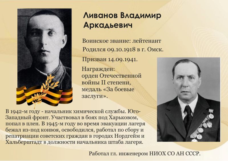 Ветераны ВОВ - Ливанов В.А