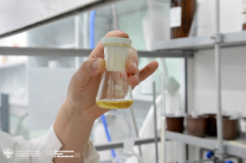 Колба с реакцией конденсации природного и фармакофорного фрагментов